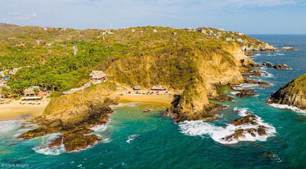 Playa Amor - Private Villa & Best Views Zipolite Eksteriør billede